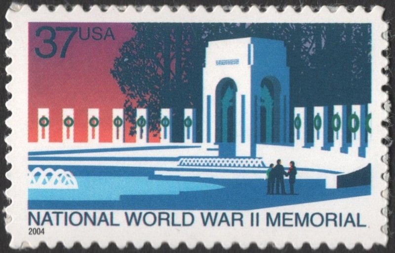 SC#3862 37¢ National World War II Memorial (2004) SA