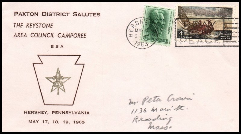 US Paxton District Salutes Keystone Area Camporee Boy Scouts 1963 Cover