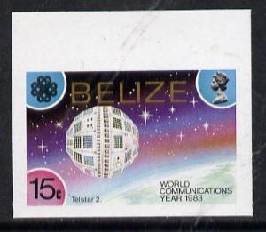 Belize 1983 Communications 15c (Telstar 2) in unmounted m...