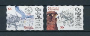 [103722] Grenada Grenadines 1998 Birds falcons Royal Air Force From sheets MNH