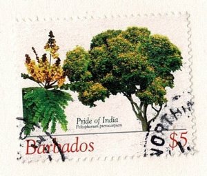 Barbados #1091 used $5 tree