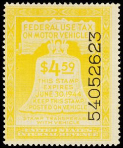 U.S. REV. MOTOR VEHICLE RV19  Mint (ID # 117680)