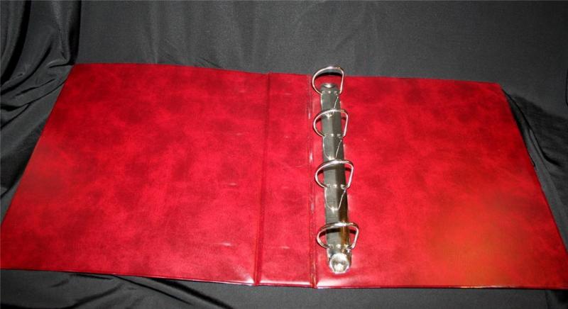 Yearpack 4 RING Dark Red/Maroon BINDER Album #C772