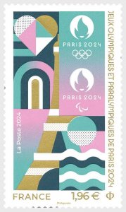 France 2024 Olympic And Paralympic Games Paris Olympics stamp MNH