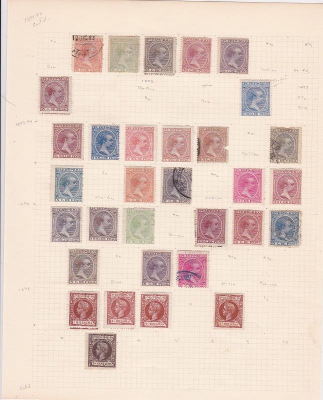 puerto rico early stamps on page  ref r12920