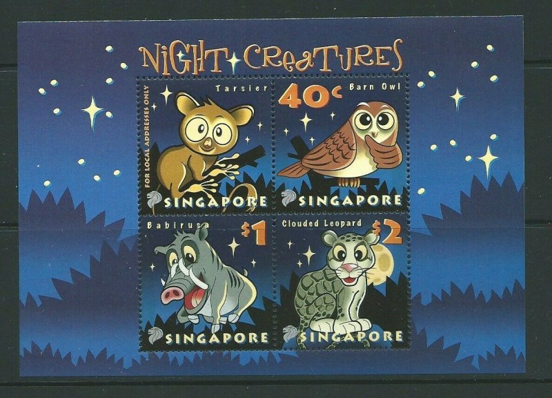SINGAPORE SGMS1272 2003 CREATURES OF THE NIGHT  MNH