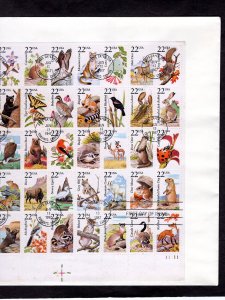 2335a North American Wildlife, sheet/50 FDC