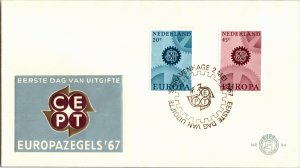 Netherlands, Worldwide First Day Cover, Europa