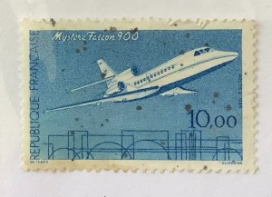 France 1985 Scott 1980 used - 10fr, Mystere Falcon 900, Aeronautics & Space Expo