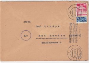 Germany 1948 Hamburg Slogan Cancel Obligatory Tax Aid Berlin Stamps Cover  27335