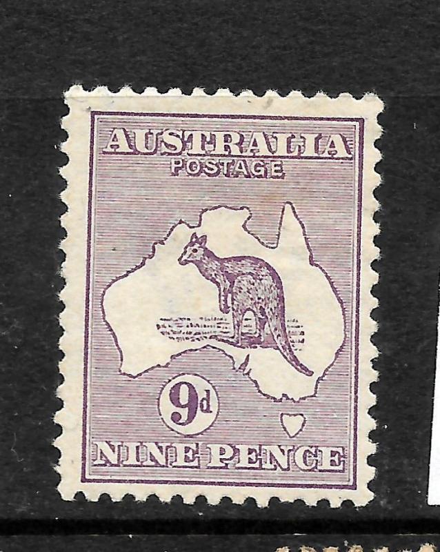 AUSTRALIA 1913  9d  KANGAROO  MLH   SG 10