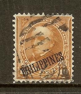 Philippines, Scott #217A, 10c Webster Overprint, Type II, Used