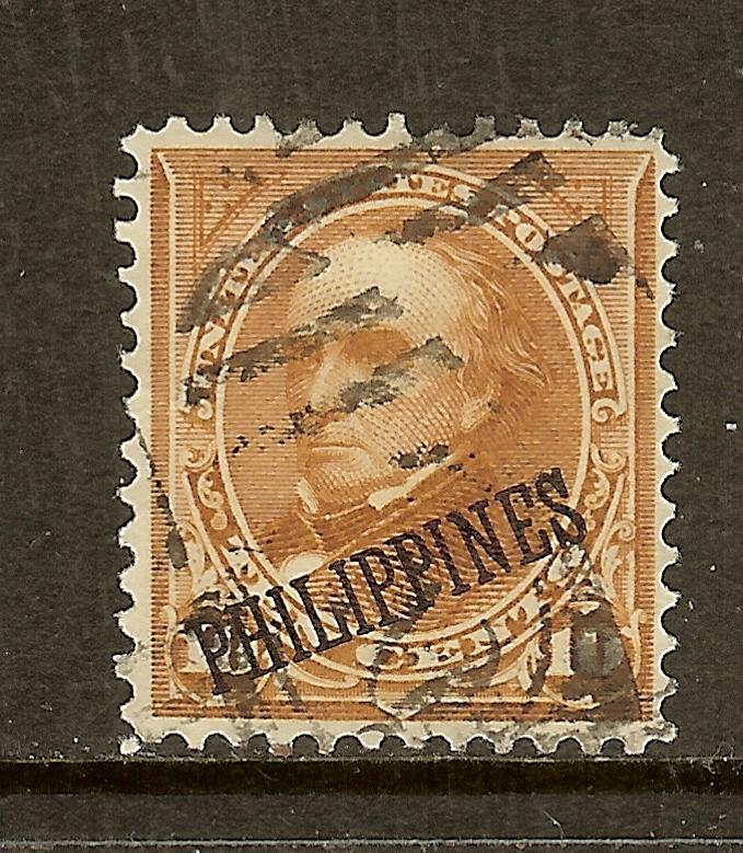 Philippines, Scott #217A, 10c Webster Overprint, Type II, Used