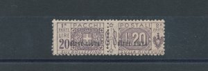 1925 BEYOND GIUBA, Parcel Post n . 13, 20 Lire brown violet, MNH **