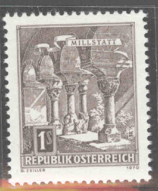 Austria Scott 693  MNH** 1970 building stamp