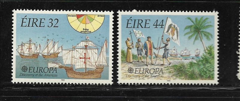 IRELAND, 864-865, MNH, EUROPA DISCOVERY OF AMERICA