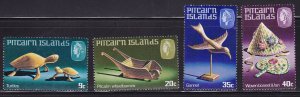 Pitcairn Island 1980 Handycrafts complete (4).Stamps Show Wood Carving VF/NH