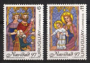 Uruguay stamp 1997 - Christmas Magi Madonna and a child