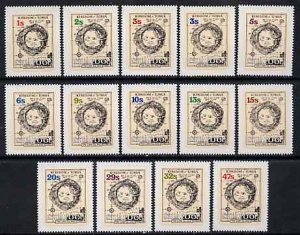 TONGA, NIUAFO'OU - 1983 - Map, Defs. - Self Adh. 14v Set - Mint Never Hi...