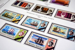 COLOR PRINTED PITCAIRN ISLANDS 1940-2010 STAMP ALBUM PAGES (118 illustr. pages)