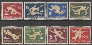 Yugoslavia 1956 Sc#461/468 OLYMPIC GAMES MELBOURNE Set (8) MNH