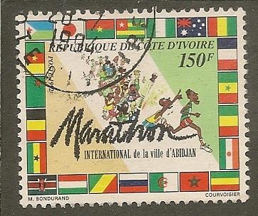 Ivory Coast   Scott 929A    Marathon