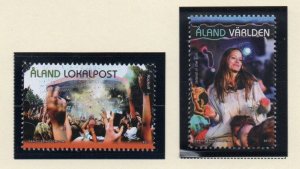 Aland Finland Sc 345-46 2013 Music Festivals stamp set mint NH