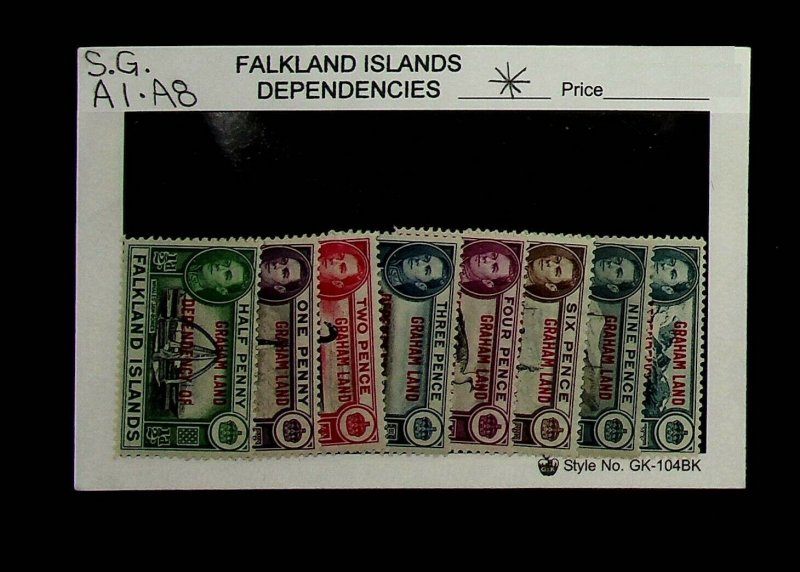 Falkland Islands, Dependencies 1944 SG A1 - A8 * MH KGVI (002692)