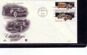 US FDC Sc.#  2382 2383 Antique Cars L433