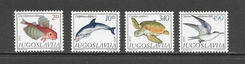 YUGOSLAVIA #1473-6 MARINE LIFE MNH