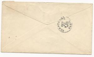 US Scott #319 Tied to ADV Cover by Machine Cancel Harrisburg, PA CDS Dec 19 1907