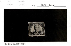 United States Postage Stamp, #623 Mint LH, 1926 Wilson (AC)