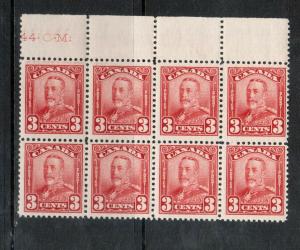 Canada #151 Mint Fine - Very Fine Never Hinged Block Of Eight