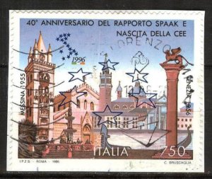 Italy 1996 Foundation of the European Economic Community Used on Paper