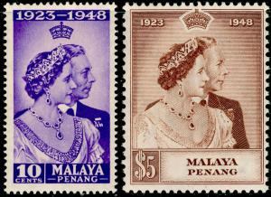 MALAYSIA - Penang SG1-2, COMPLETE SET, NH MINT. Cat £32. RSW.