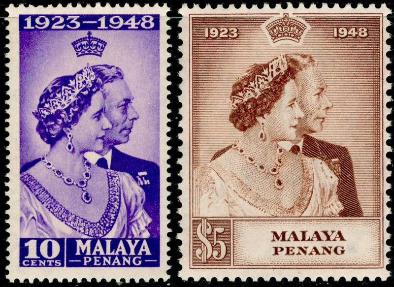 MALAYSIA - Penang SG1-2, COMPLETE SET, NH MINT. Cat £32. RSW.