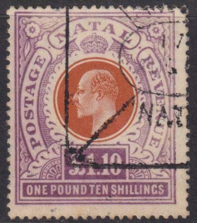 Natal 1904-1908 SC 109 Used Revenue Cancel