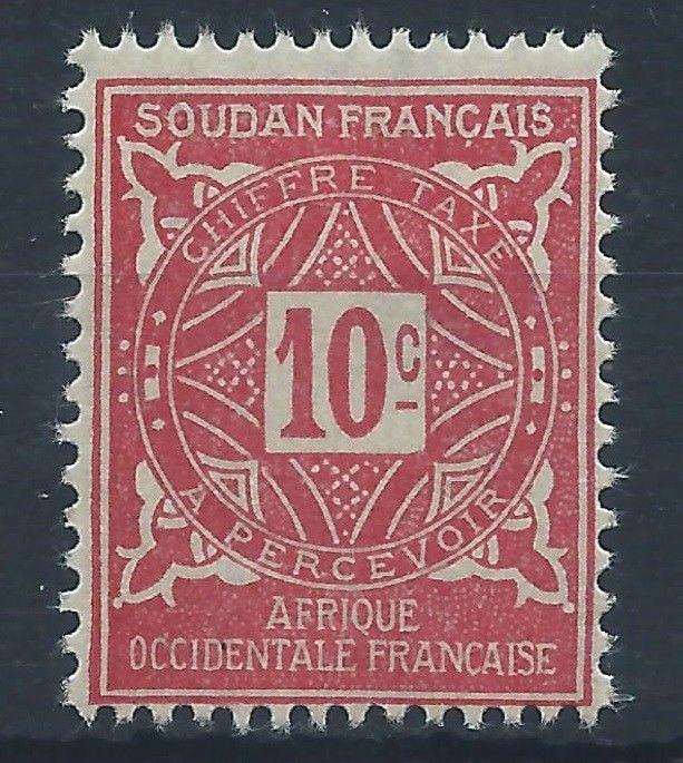 FRENCH SUDAN 1931 SG D177 10c - red Postage Due Mint MNH