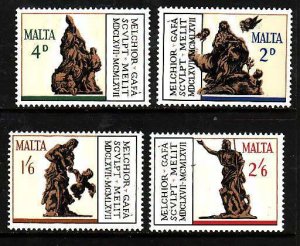 Malta-Sc#367-70- id10-unused VLH set-Melchior Gafa-1967-