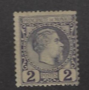 Monaco SC#2 Mint Fine sh corner perf SCV$57.50...Great Opportunity!