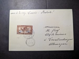 1931 Egypt Airmail LZ 127 Graf Zeppelin Cover Cairo to Germany