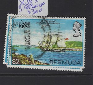 Bermuda SC 393, 395-6 Ships VFU (10gty) 