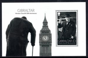 Gibraltar 1508 Churchill Souvenir Sheet MNH VF