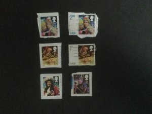 GB 2008. Christmas Set of 6 used stamps. Pantomime characters. On paper.