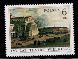 Poland Scott 2555 MNH** Warsaw Theater stamp
