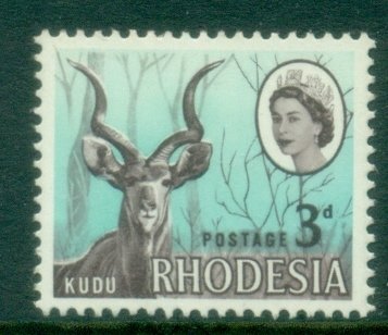 Rhodesia 1966 QEII Pictorial 3d Kudu MUH