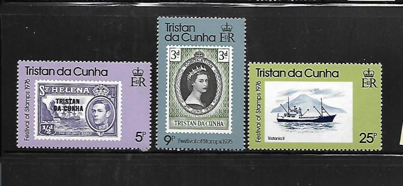 TRISTAN DA CUNHA, 206-208, MNH, FESTIVAL OF STAMPS