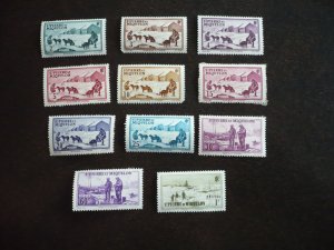 Stamps-St. Pierre Miquelon - Scott# 172-192 - Mint Hinged Part Set of 11 Stamps