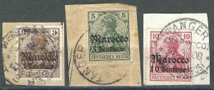 Germany Off. Morocco 20-22 Mj 21-23 Used O/P VF 1905 SCV $5.70