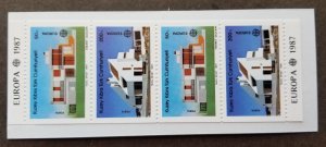 *FREE SHIP Turkish Cyprus Europa CEPT Modern Architecture 1987 House booklet MNH